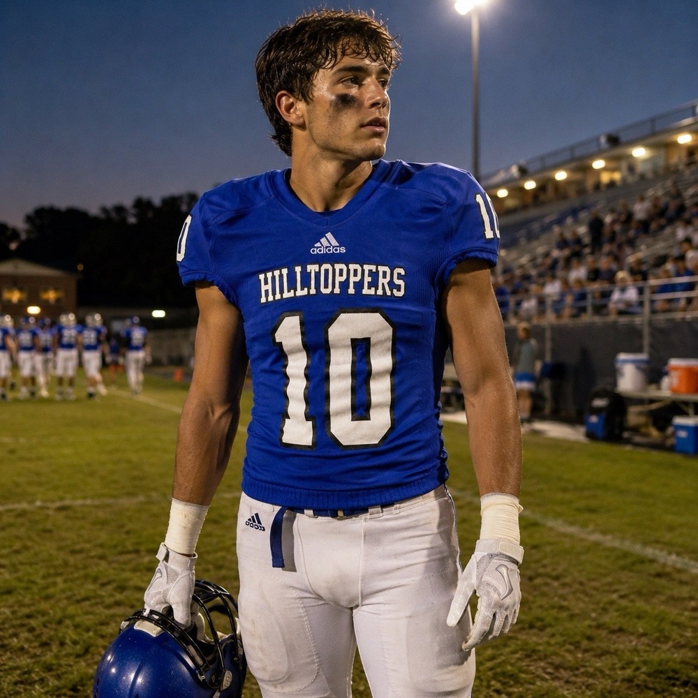 Adidas Authentic EC Glass High School Football Jersey Size M Hilltoppers 2012